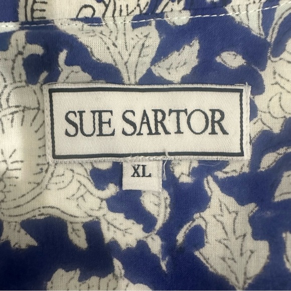 Sue Sartor Kimono Duster Blue Floral - Picture 8 of 10